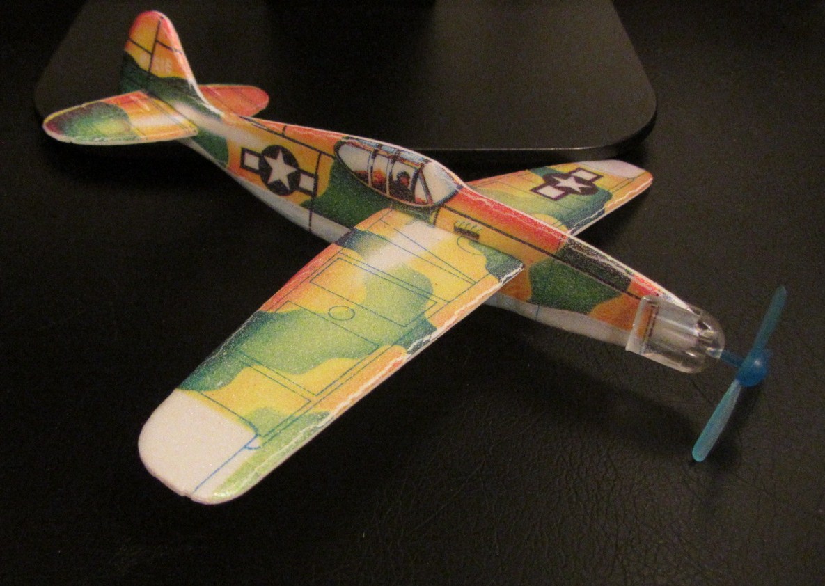 The Styrofoam Glider Squadron Power Prop Flying Gliders 4 Air Cobra