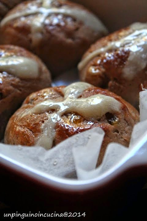 #recake 7: chestnut and apricot hot cross buns