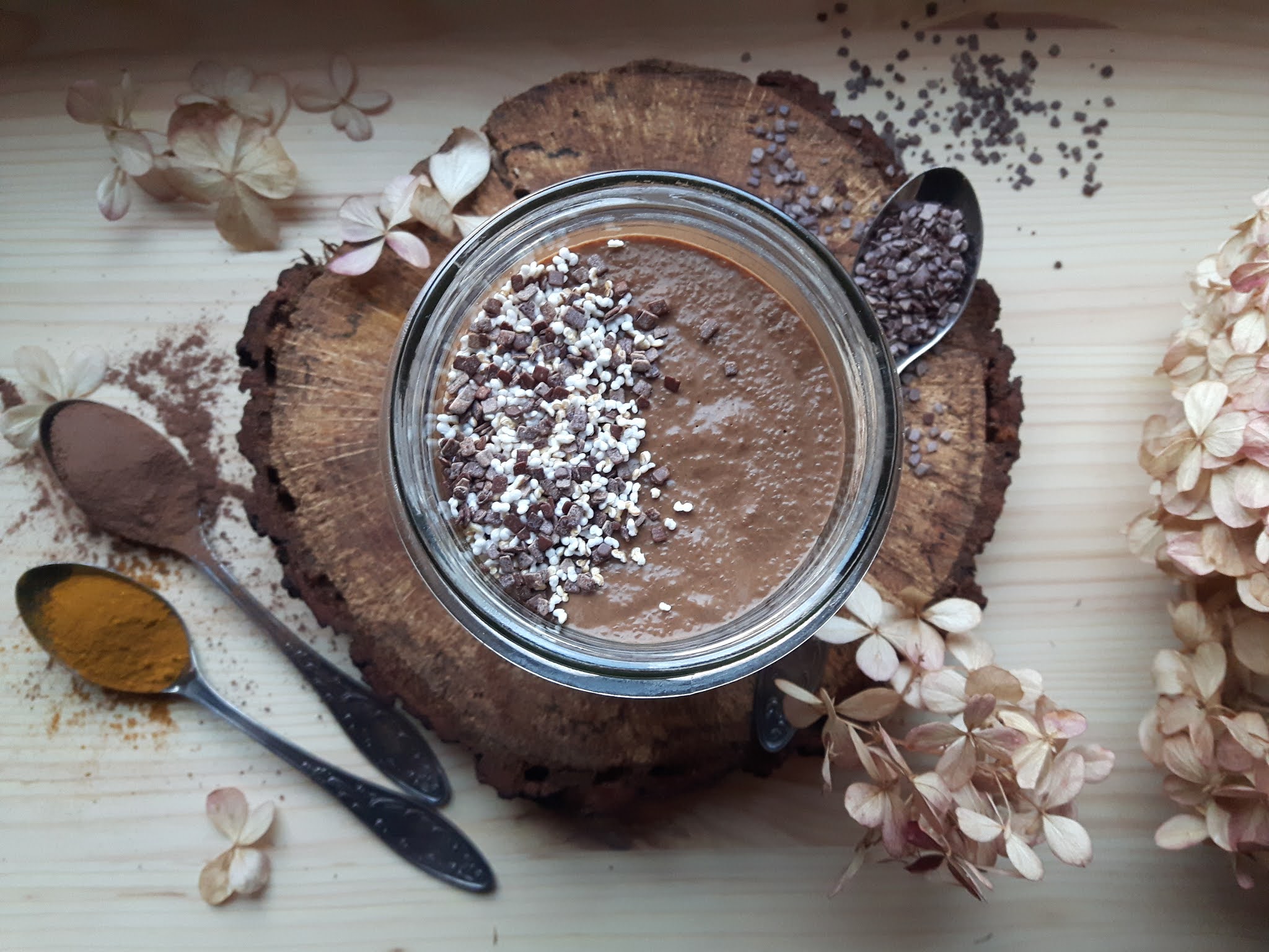 Czekoladowy pudding z kaszy manny (wegański)