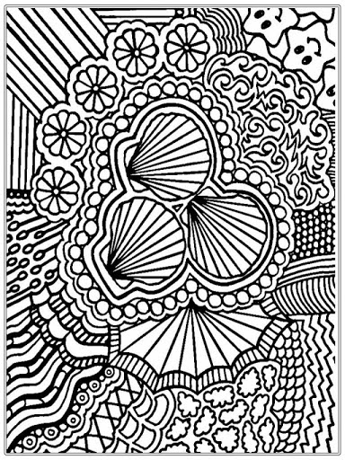 de stress coloring pages
