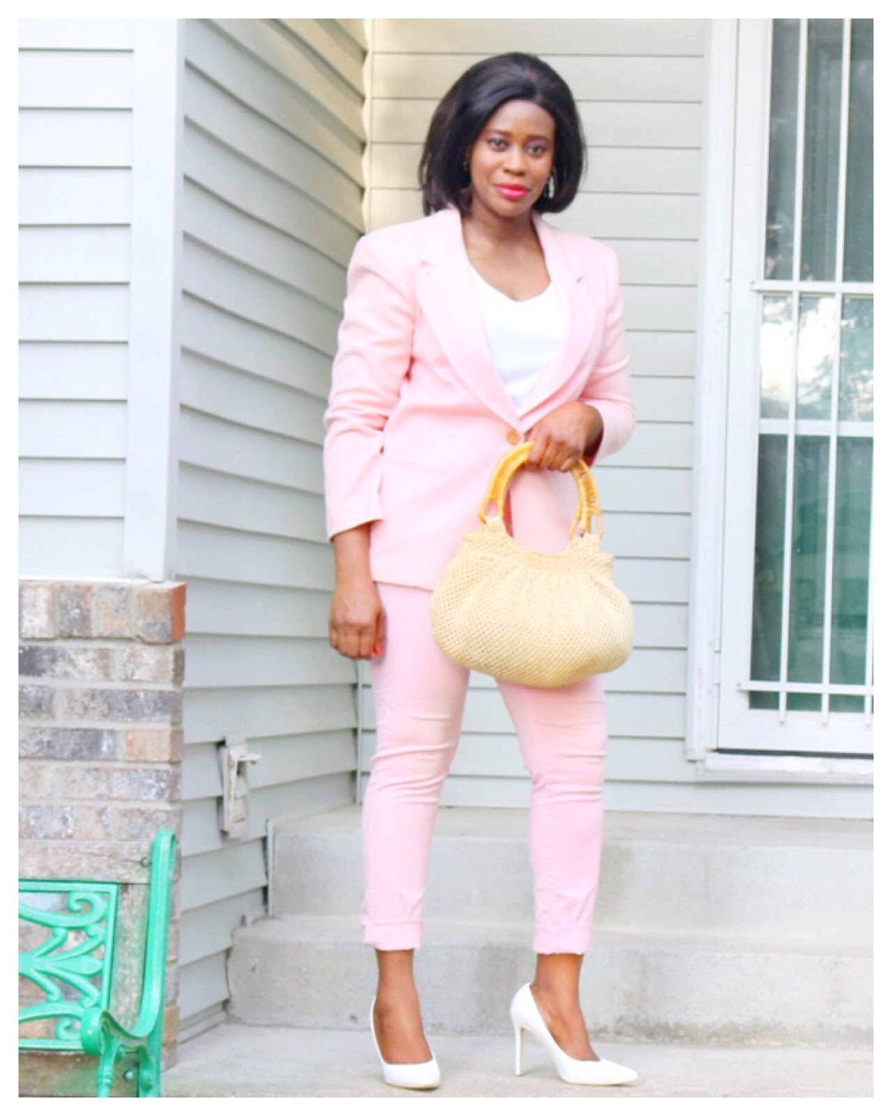 Beauty's Fashion Zone: Keeping it simple and bright: Pink pant suit ...