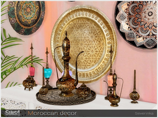 Марокканский (восточный) стиль — наборы мебели и декора для Sims 4 со ссылками для скачивания