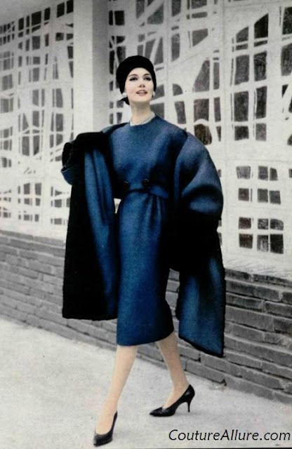 Couture Allure Vintage Fashion: Paris Couture Day Dresses and Suits - 1958