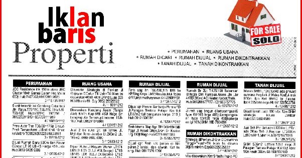 Contoh Iklan Baris Kelas 9 Natal 10