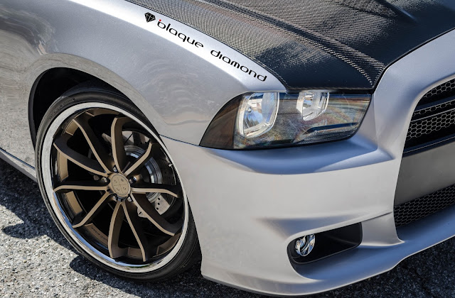 2014 Dodge Charger With 22 Inch BD-23’s in Bronze w/ Chrome - Blaque Diamond Wheels