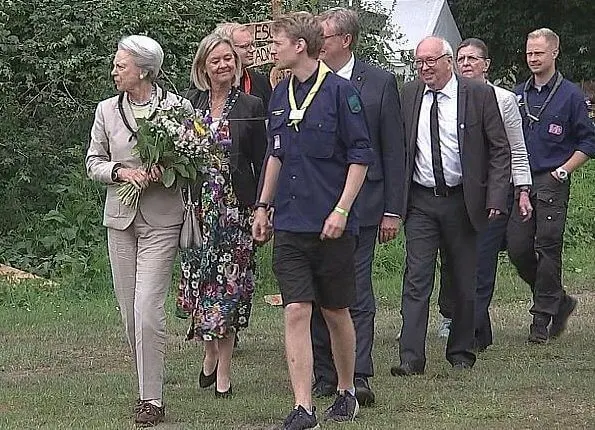 Princess Benedikte attended the Danish Scouts of Southern Schleswig's 100th anniversary reception in Eggebek