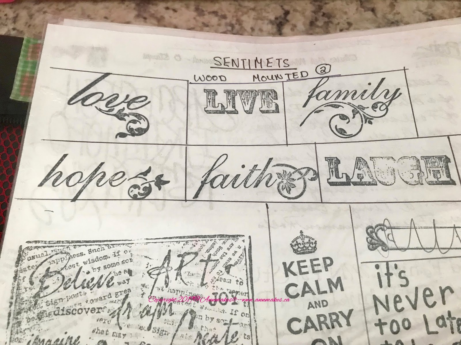 Annmakes How to Organize your Craft Stamps and Dies