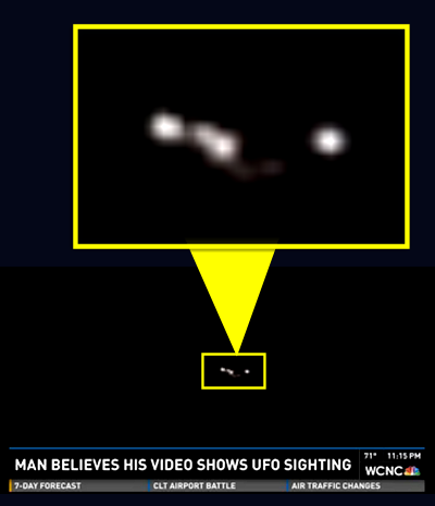Man Catches UFO On Video - Charlotte North Carolina 10-11-14