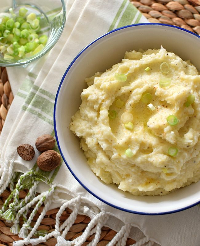 Puré de coliflor con queso crema fácil Bizcochos y Sancochos.
