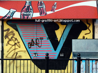Graffiti Alphabet Letter V