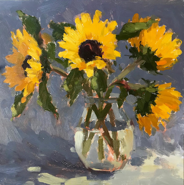 #351 ‘Sunflowers’ 12×12″