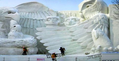 When is the Sapporo Snow Festival celebrated in Japan?