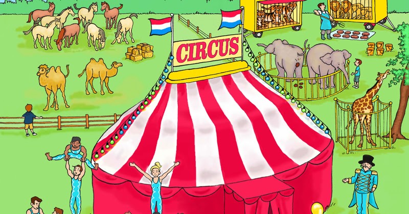 Juf Sharon's avonturen: JClic oefening "Circus"