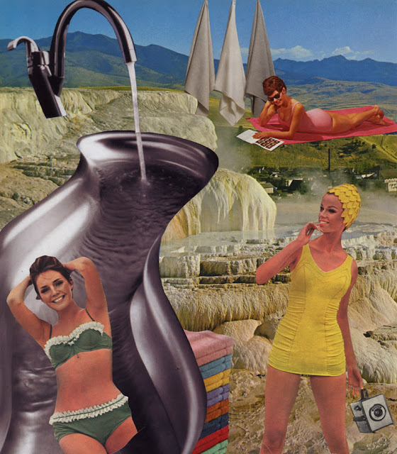 Climate change collage in Anthropocene series