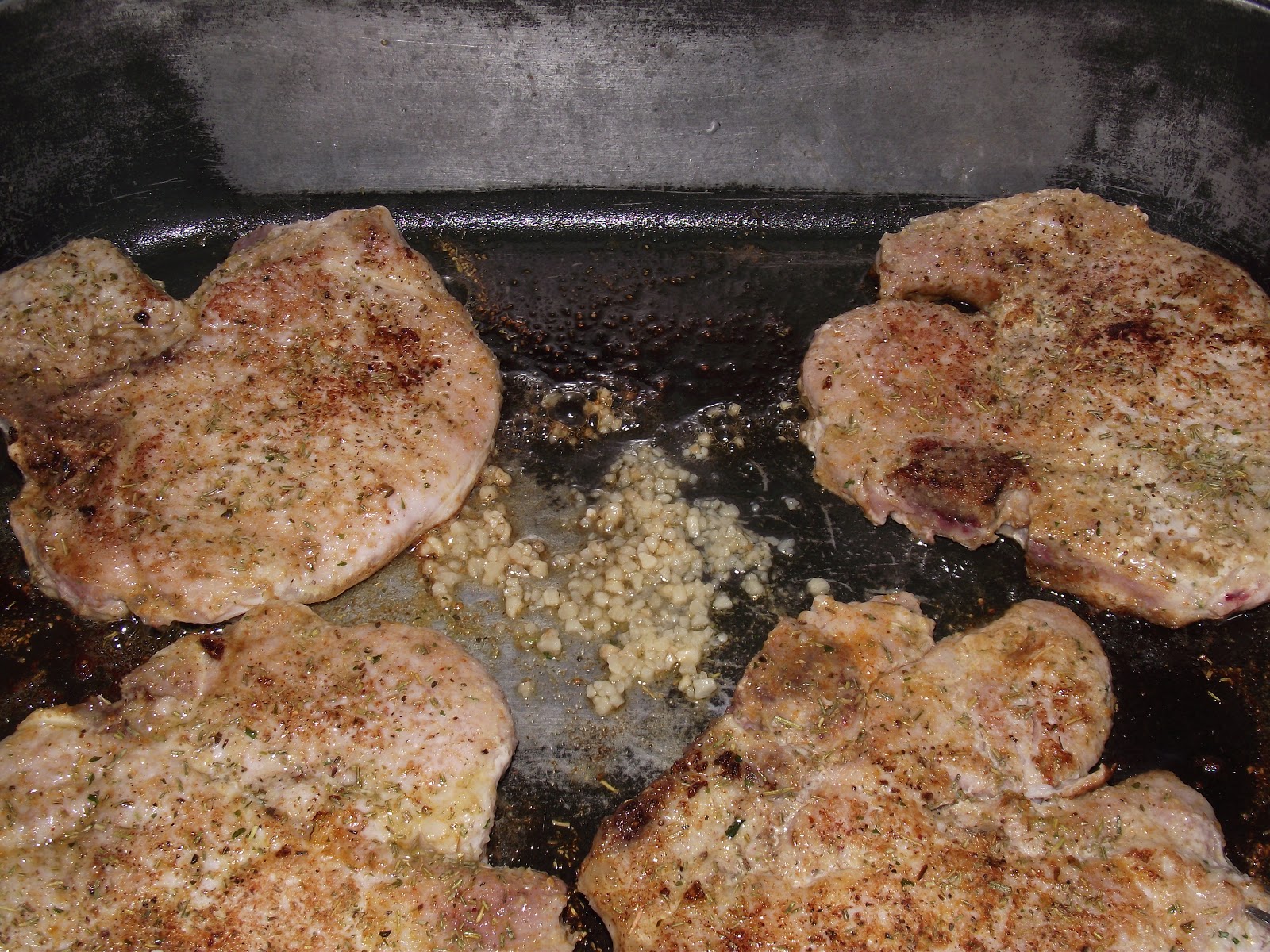 The Unabashed Kitchen Wench Pork Chops with Rosemary Cream Sauce