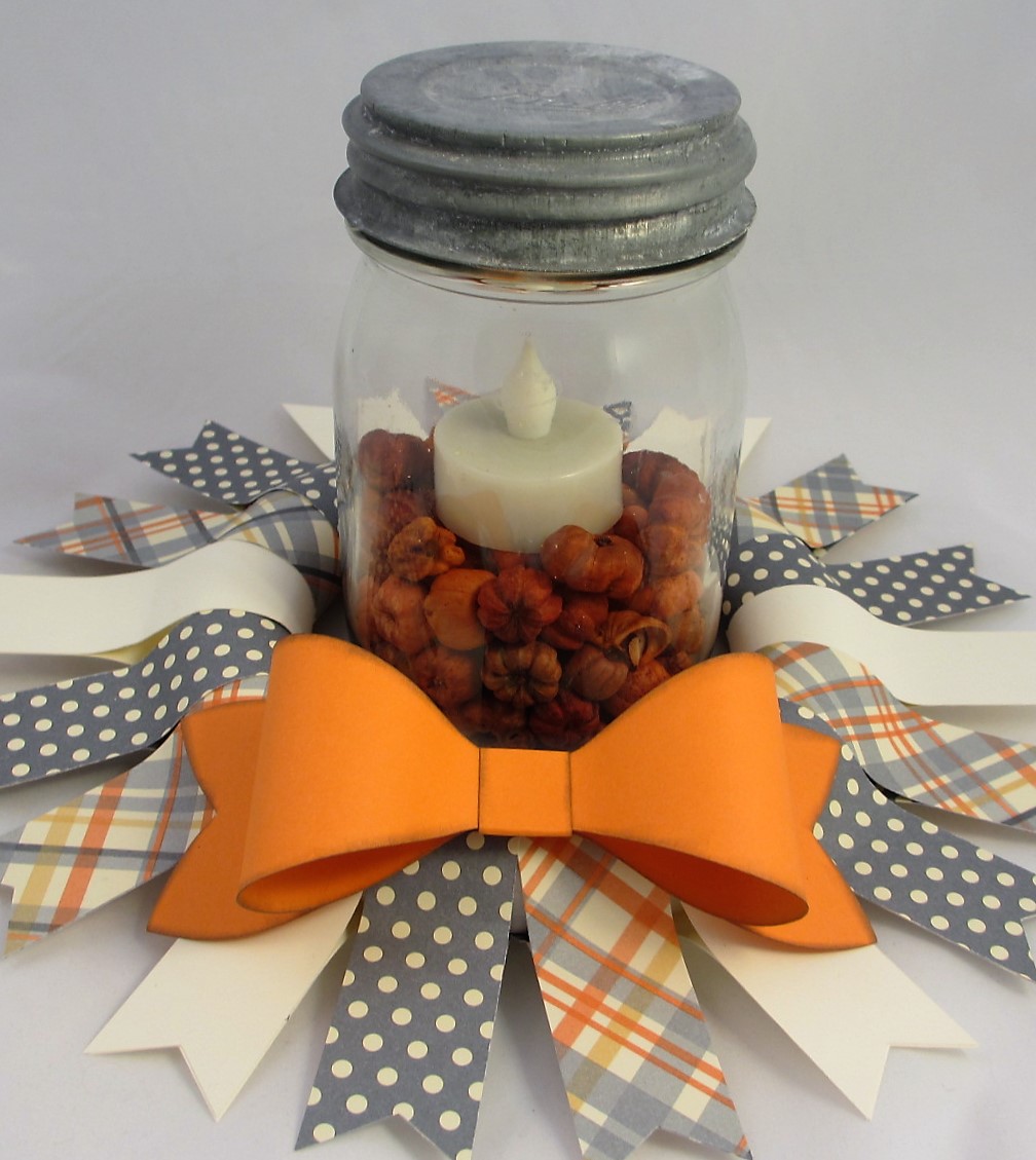 Sincerely, Babette Fall Jar Centerpiece