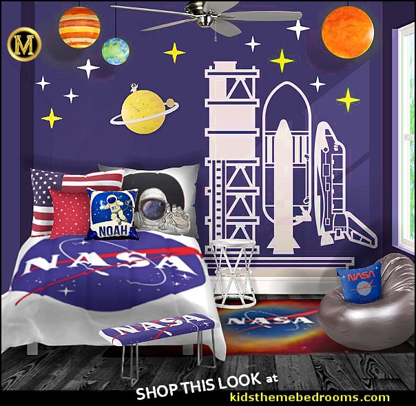 rocket themed bedroom