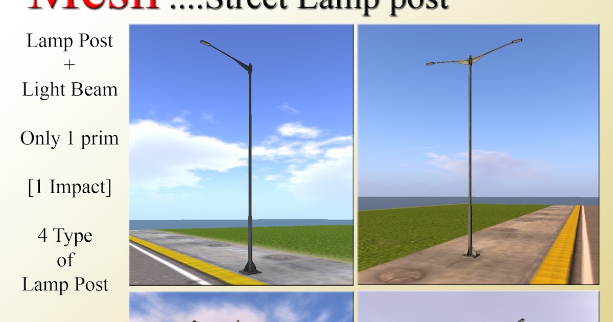 New Item For This Month MESH Street Lamp Post [4 type]