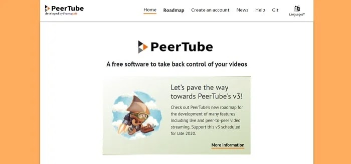 PeerTube - Best YouTube alternatives