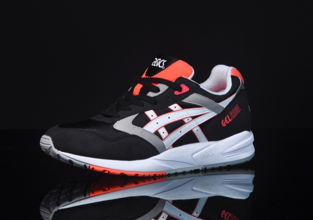 asics gel saga black light grey