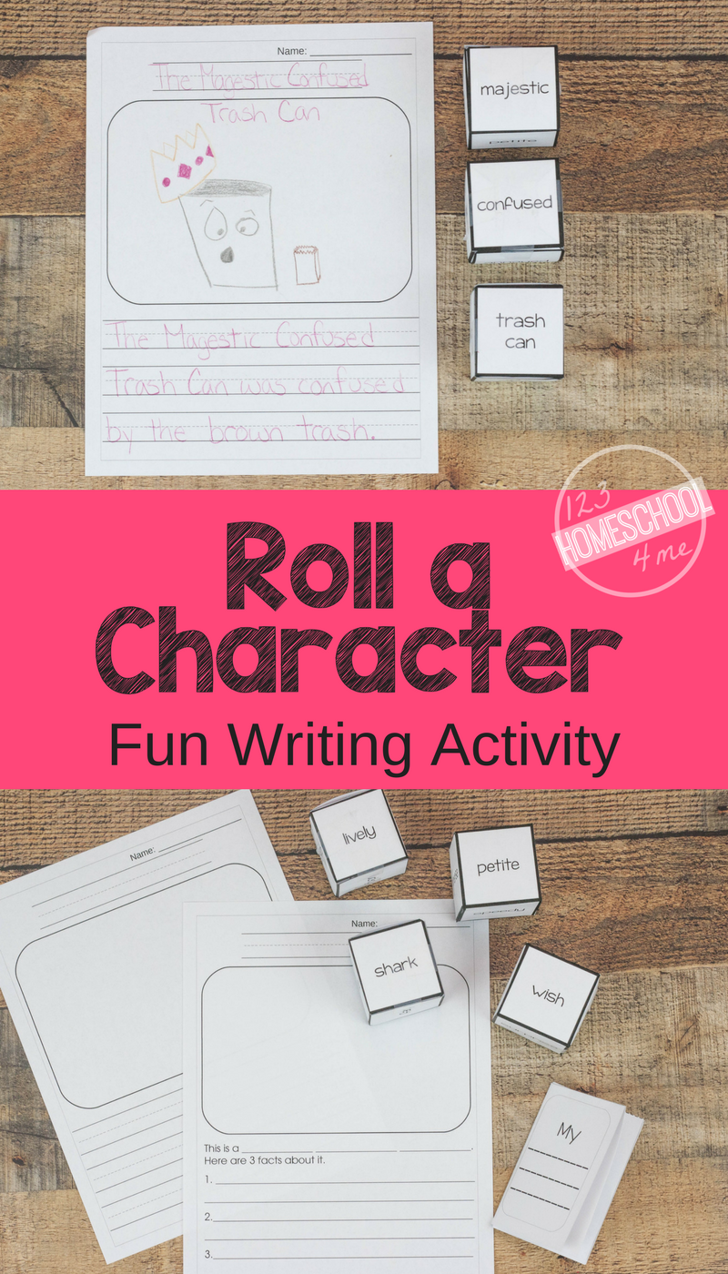 FREE Roll a Character Fun Writing Activity