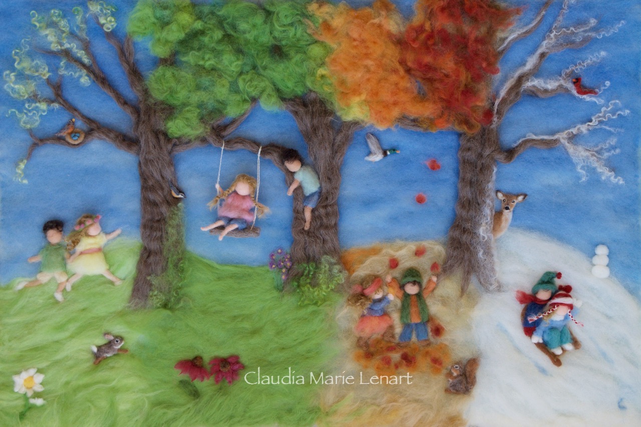 Claudia Marie Felt How to Create a Waldorf Wool Seasons Painting