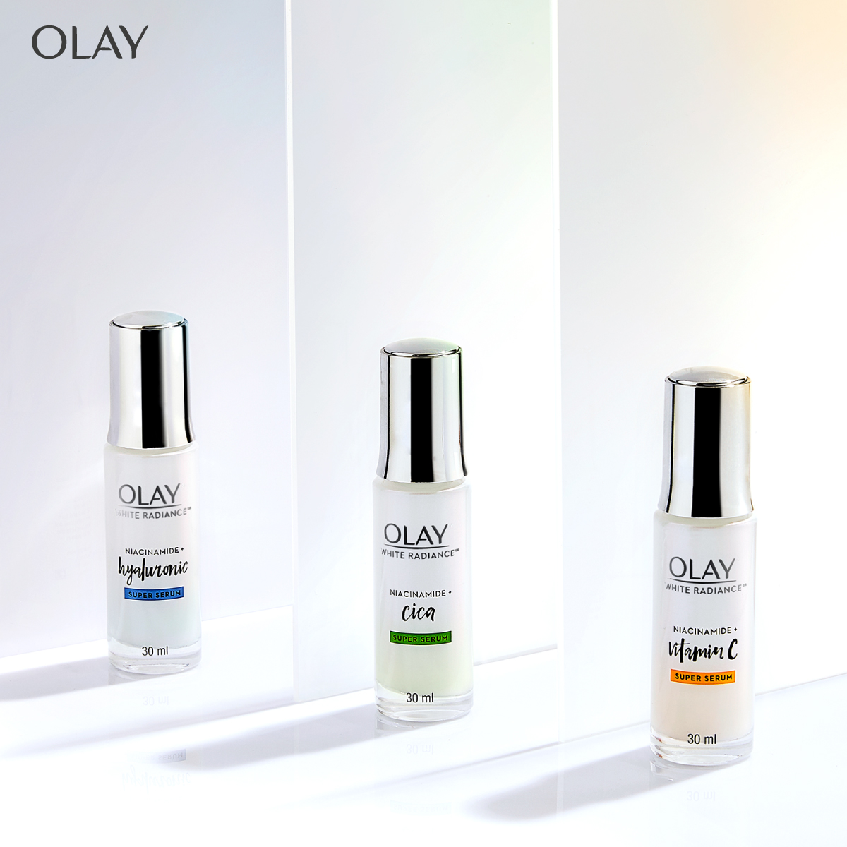 Olay Super Serums with Niacinamide, Vitamin C, Hyaluronic Acid, and