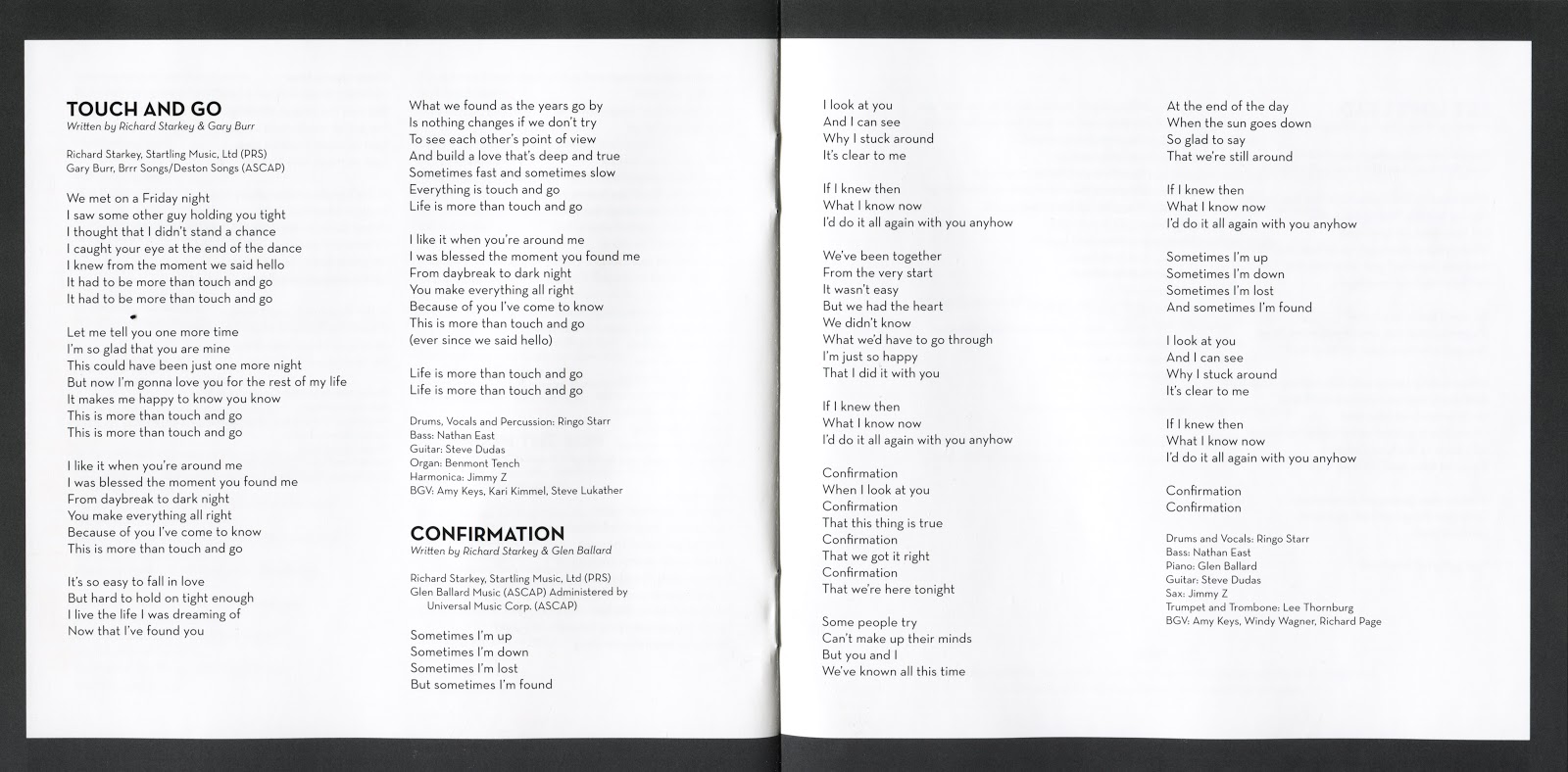 The BEATLES Illustrated Postcards From Paradise Ringo Starr