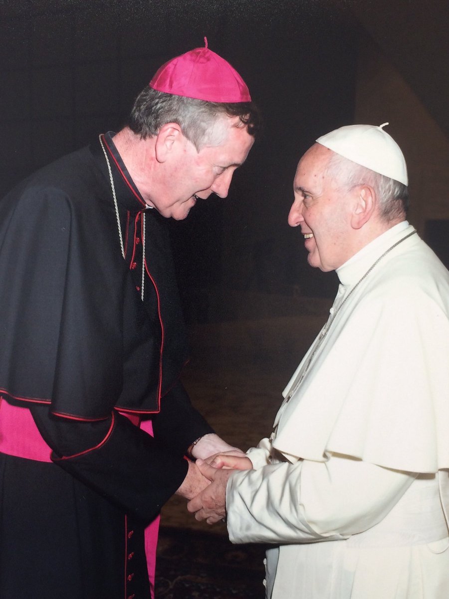 Our Bishop with the Pope