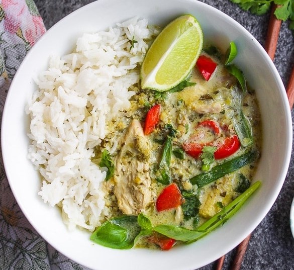 LOW FODMAP THAI GREEN CURRY #healthy #lunch