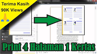 cara ngeprint 4 halaman di Word 2010