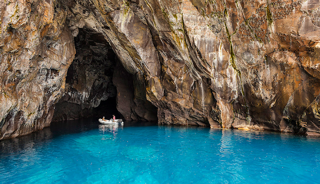 sea cave, Mediterranean Sea, Italy