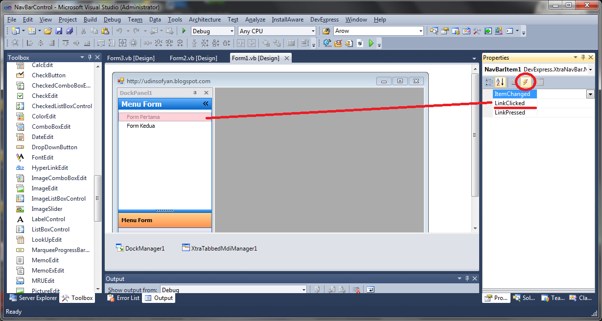 Just Learn.......: NavBarControl With XtraTabbedMdiManager DevExpress