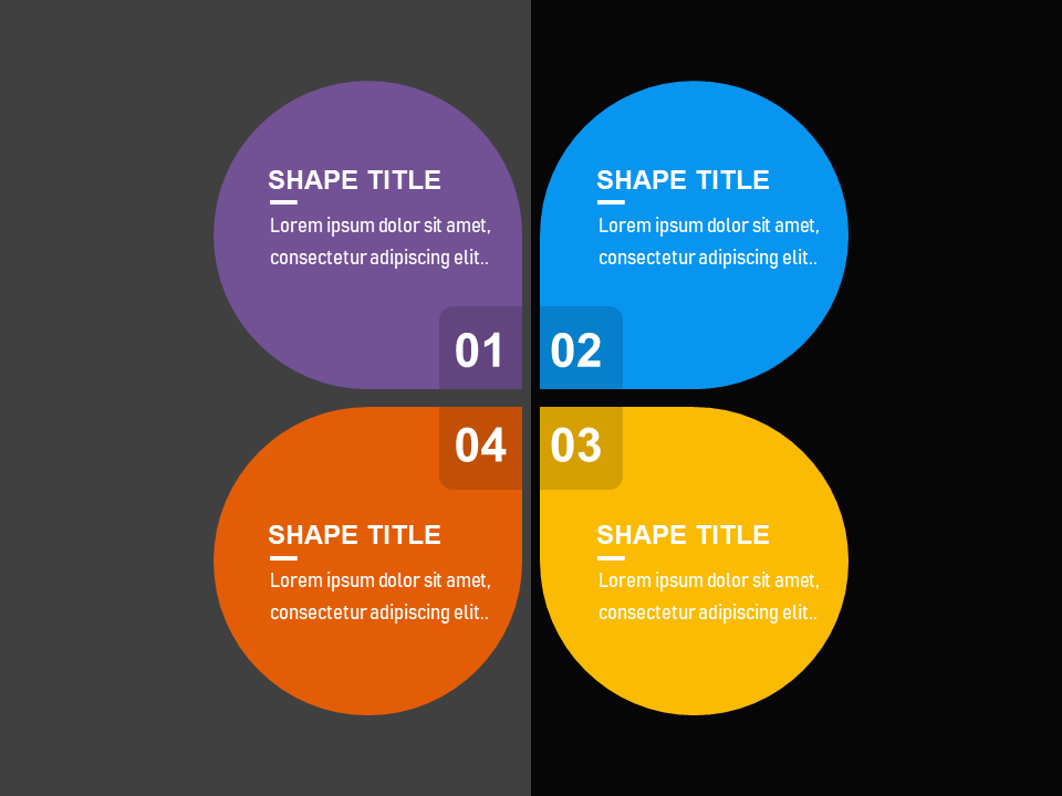 Four Matrix PowerPoint Templates PowerPoint Free
