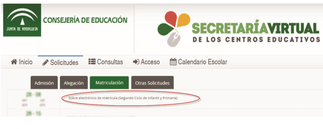 MATRICULACIÓN Y SOLICITUDES A LOS SERVICIOS COMPLEMENTARIOS CURSO 2021/