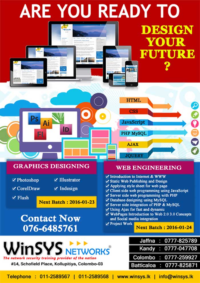 WinSYS Networks (Pvt) Ltd. was established in May 2003 with the prime intention of providing Hi Tech training and Consulting for corporate sector. In short period of time we have built reputation as a professional organization of very high integrity. Today WinSYS Networks, has become a premier training & consultancy company for networking, network security, & internet technologies in Sri Lanka, Human resources of WinSYS Networks include senior network consultants, business consultants, network security experts, project managers, system analysts and professional trainers.