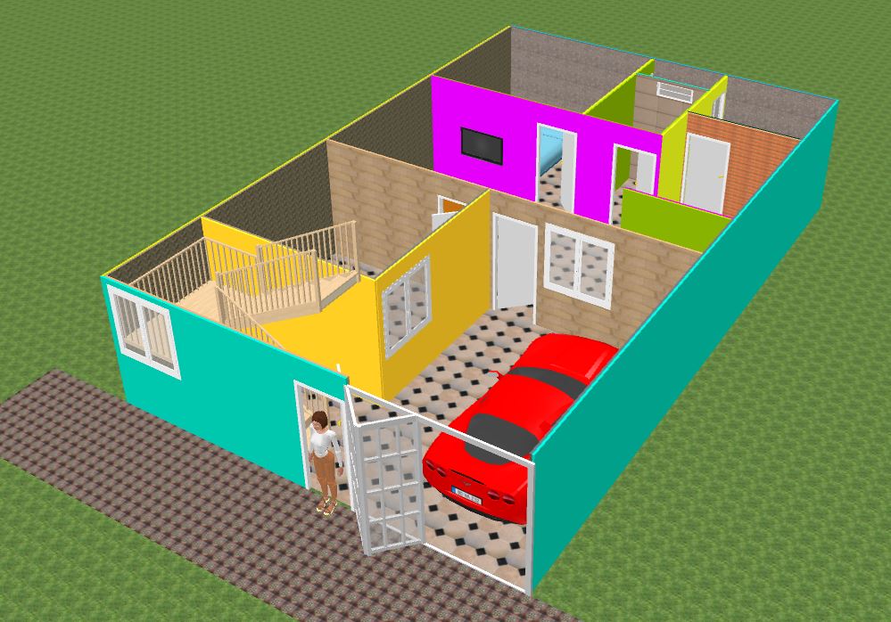 Civil Engineer Deepak Kumar 1000 Square Feet House Plan With 3d View 25 Feet X 40 Feet House Plan