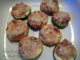 Sliced Zucchini Pizza Bites with Cheese