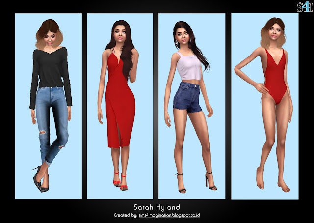 My Sims 4 CAS: Sarah Hyland - Imagination Sims 4 CAS