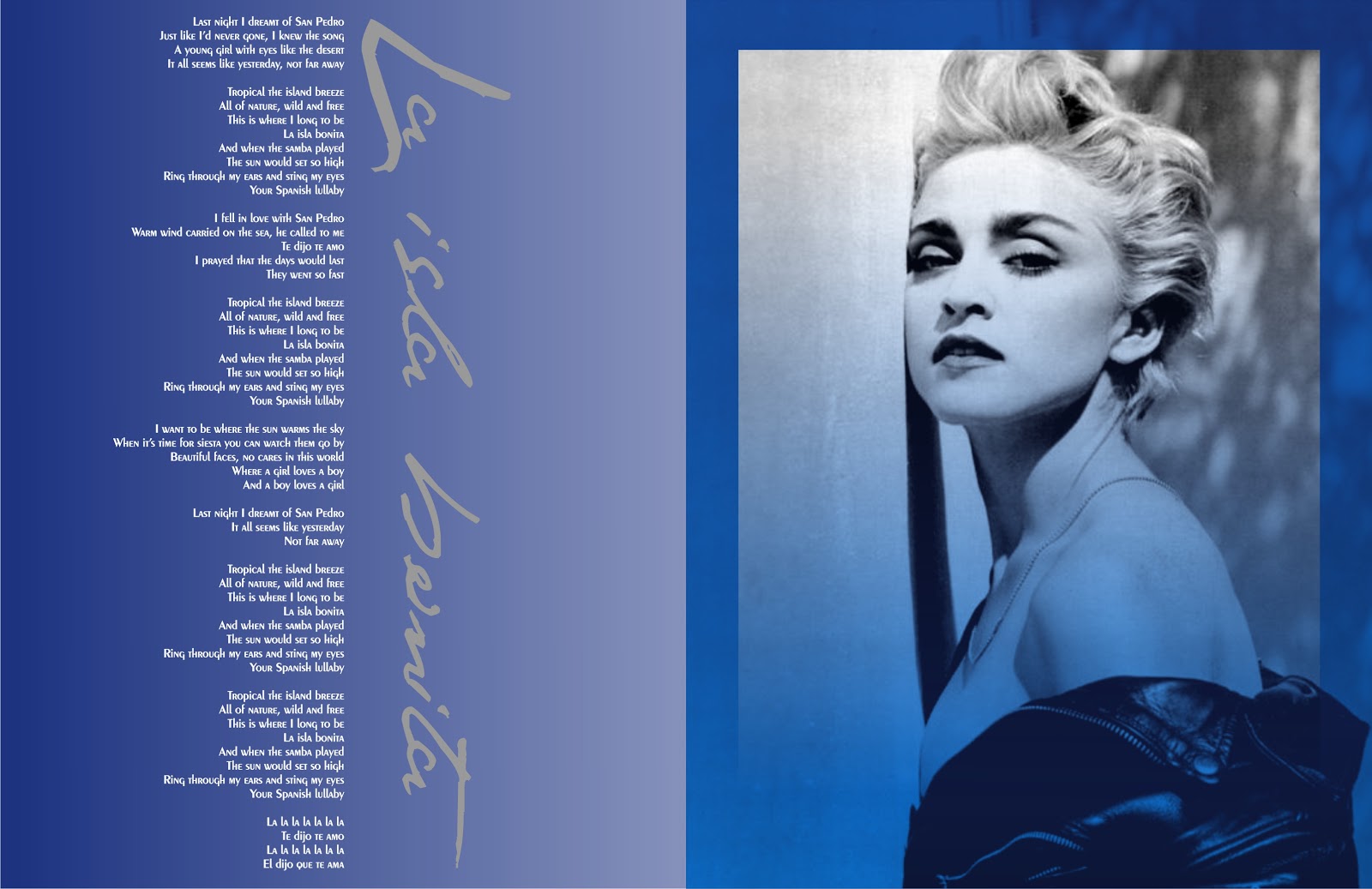 Madonna FanMade Covers True Blue Special Edition Booklet