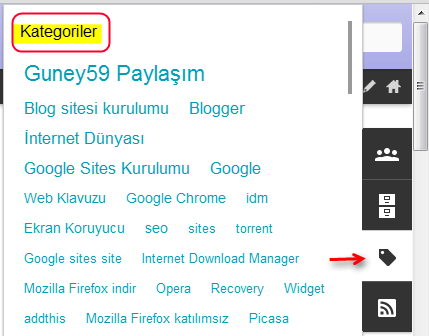 Blogger Sidebar kenar çubuğu eklentisi nasıl yapılır