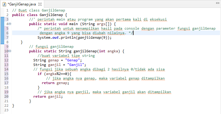 J-Blog: Soal dan Solusi Pemrograman Java - Cara Mencari Angka Ganjil ...