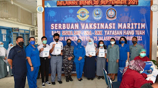 TNI AL Lantamal I Kembali Berikan Vaksin Dosis 2 Terhadap Pelajar SMP, SMA DAN SMK Yayasan Hang Tuah Belawan 1 Screenshot 20210920 165757