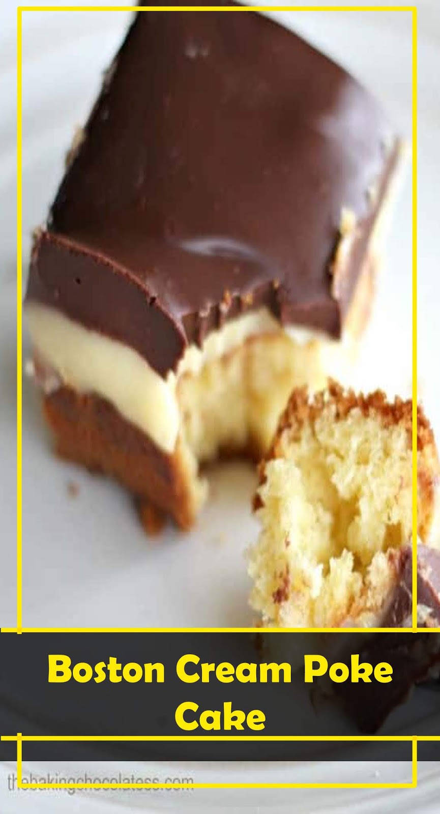 BEST RECIPE Boston Cream Poke Cake Healthyrecipes02