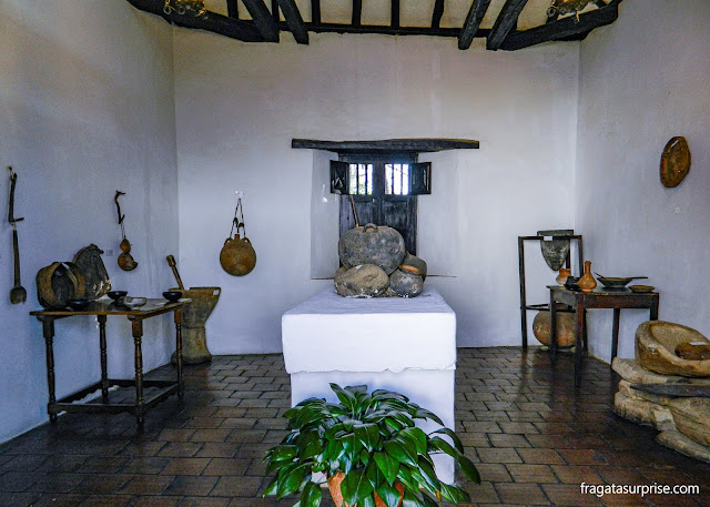 Fogão a lenha do Século 18, Casa Museu Antonio Ricaurte, em Villa de Leyva, Colômbia