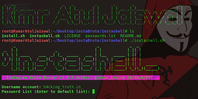 the-linux-choice-instashell by www.hackingtruth.in or www.kumaratuljaiswal.in