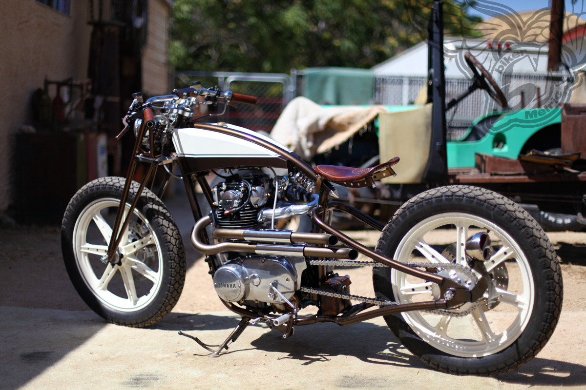 yamaha xs650 boardtracker/bobber and old truck | chappell customs