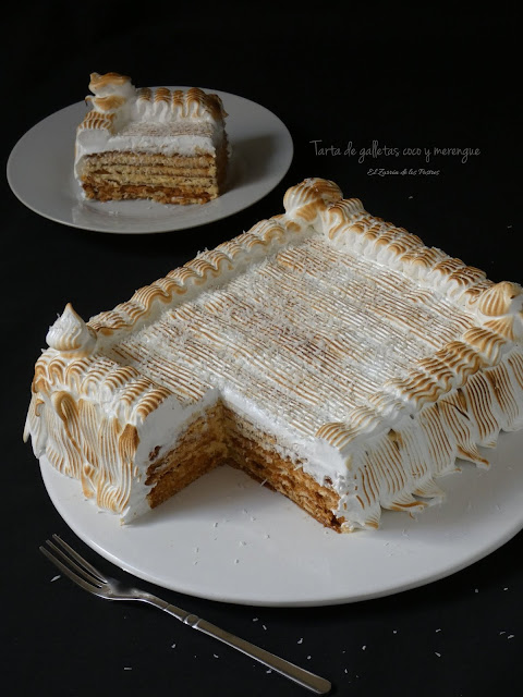 Tarta De Galletas Coco Y Merengue
