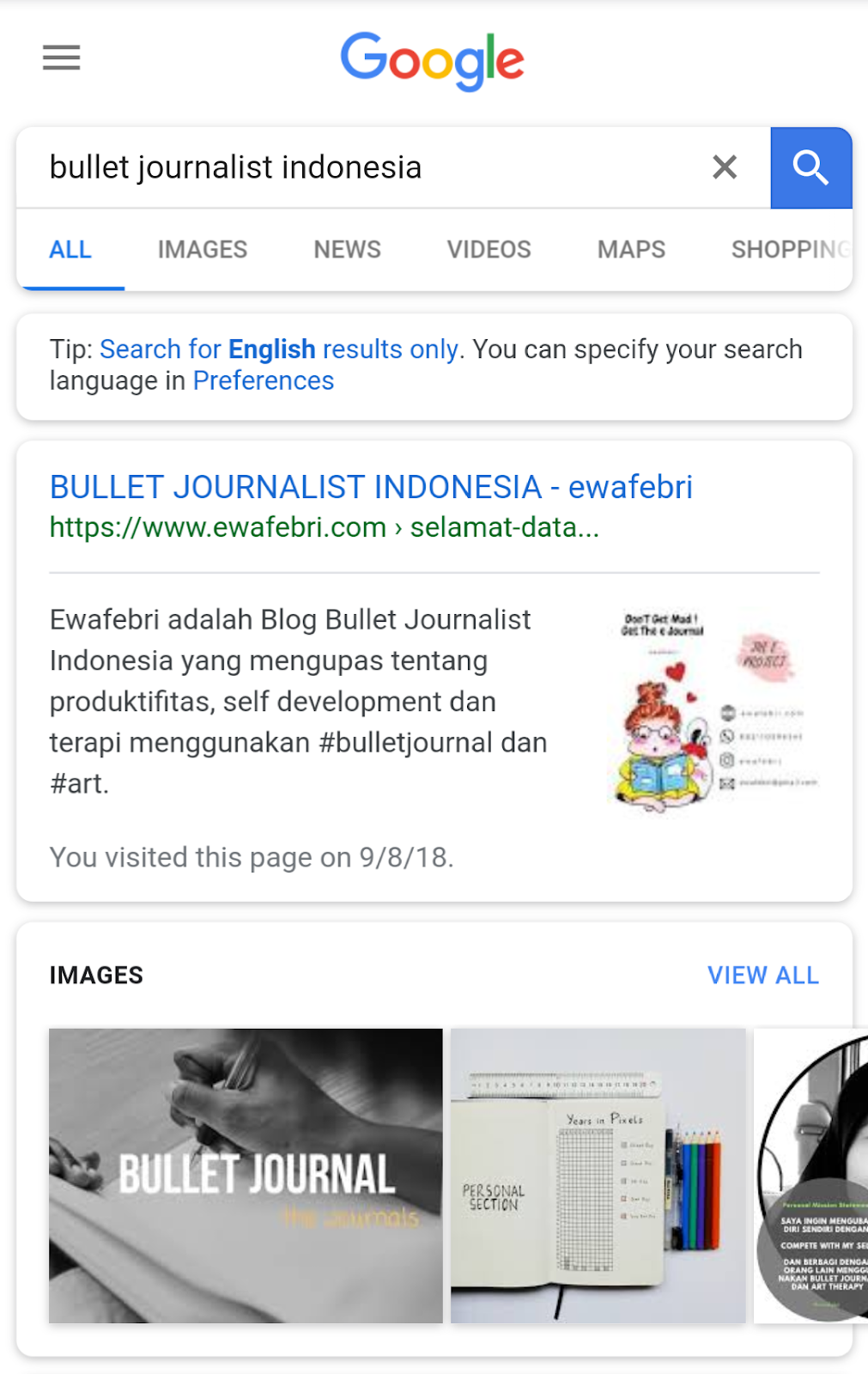 7 Tips Memilih Nama Blog Supaya Direkomendasikan Oleh Google Ewafebri Journaling Blog