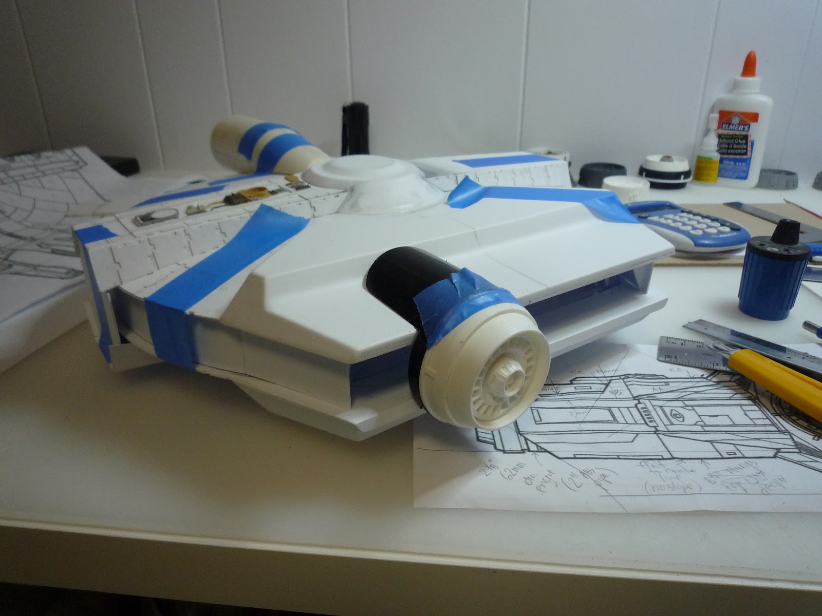 GATTACA MODELS AND PROPS: YT-1000 Part 1 Shaping the YT-1000